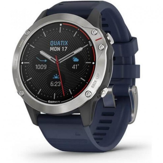 Часы GARMIN QUATIX 6, CAPTAIN BLUE SILICONE BAND 010-02158-91
