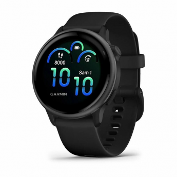 Часы GARMIN VIVOACTIVE 6 Slate with Black Band 010-02985-40