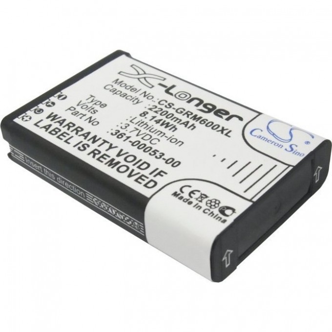 Литий-ионный аккумулятор GARMIN (аналог 010-11654-03) CS-GRM600XL