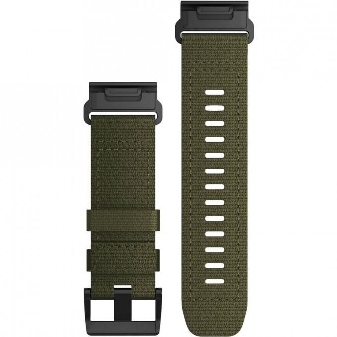 Ремешок сменный GARMIN QuickFit 26 мм (нейлоновый) тактический, зеленый 010-13010-10
