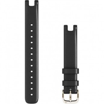 Ремешок сменный LILY BANDS (14 MM), BLACK ITALIAN LEATHER WITH CREAM GOLD HARDWARE Ремешок сменный LILY BANDS (14 MM), BLACK ITALIAN LEATHER WITH CREAM GOLD HARDWARE